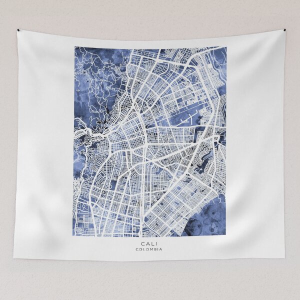 Item preview, Cali Colombia City Map designed and sold by ArtPrints.