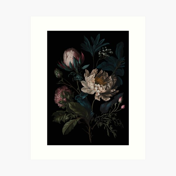 Item preview, Dark Academia Peony Botanical designed and sold by Enyr.