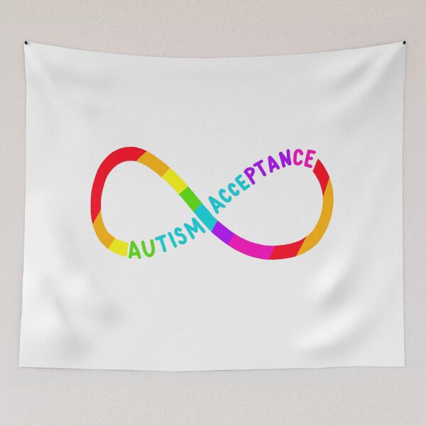 Item preview, autism acceptance (infinite rainbow) designed and sold by shysnail.