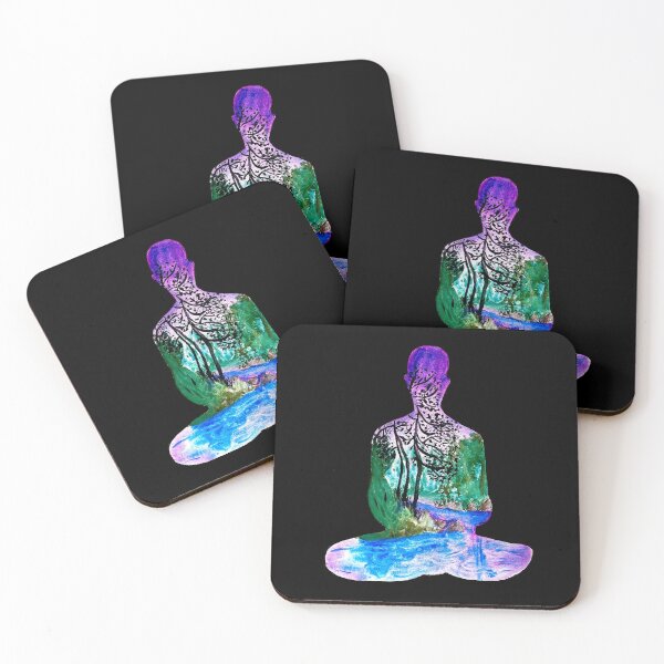 Item preview, In Harmony With Nature Yoga Asana Lotus Flower Padmasana designed and sold by AnnaMDesign.
