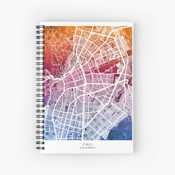 Artikelvorschau, Stadtplan von Cali, Kolumbien entworfen und verkauft von ArtPrints.