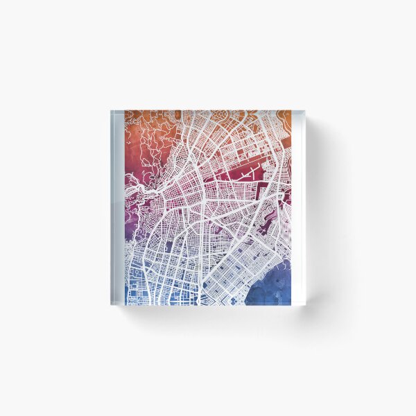 Item preview, Cali Colombia City Map designed and sold by ArtPrints.