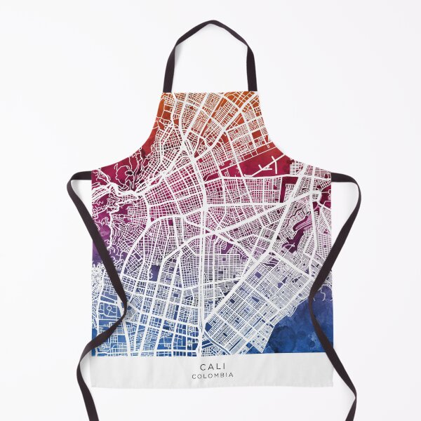 Item preview, Cali Colombia City Map designed and sold by ArtPrints.