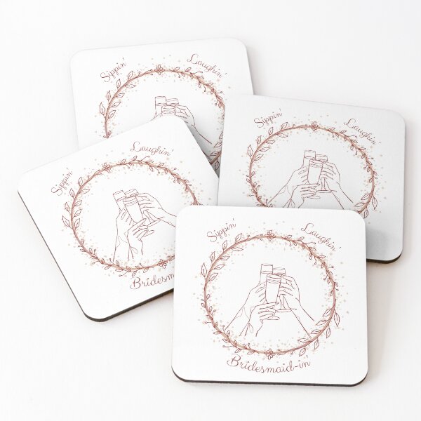 Item preview, Sippin', Laughin', Bridesmaid-In' Golden designed and sold by Marydays.