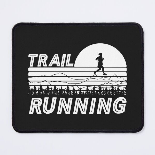 Item preview, Trail running in sunset with mountains and forest designed and sold by wejollydigitals.