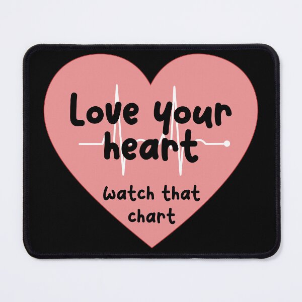 Item preview, Love your heart watch that chart designed and sold by scientiafemina.