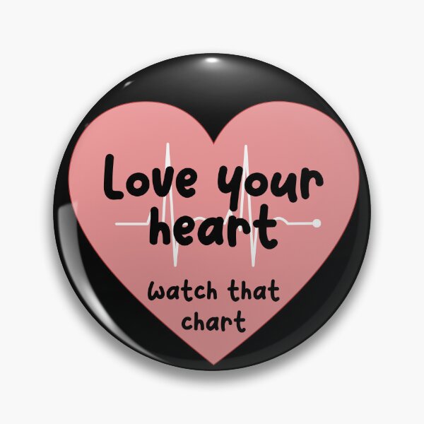 Item preview, Love your heart watch that chart designed and sold by scientiafemina.