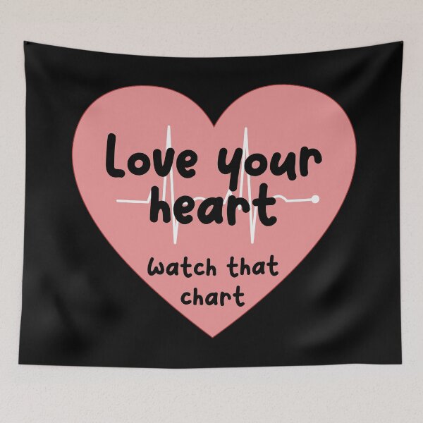 Item preview, Love your heart watch that chart designed and sold by scientiafemina.
