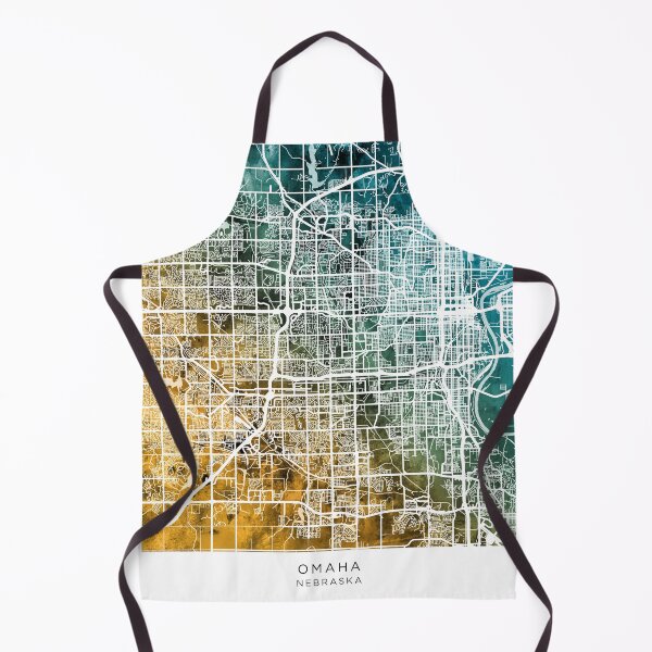 Item preview, Omaha Nebraska City Map designed and sold by ArtPrints.