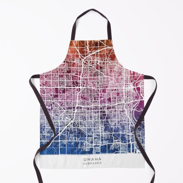Item preview, Omaha Nebraska City Map designed and sold by ArtPrints.