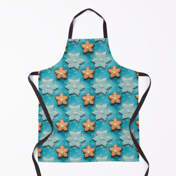 Item preview, Sugar iced cookies on blue background for a beautiful Christmas, pattern designed and sold by Caphira.