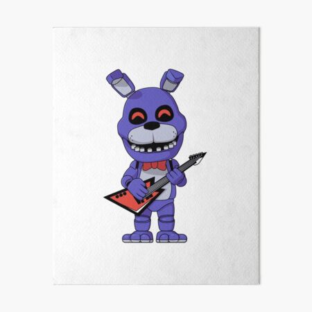 FNAF Bonnie Plushie Art Board Print for Sale by NasheedsCorner