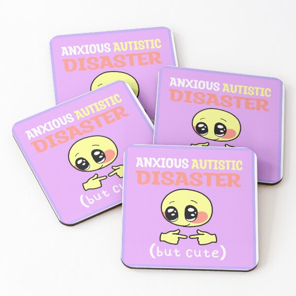 Item preview, anxious autistic disaster (but cute) designed and sold by shysnail.