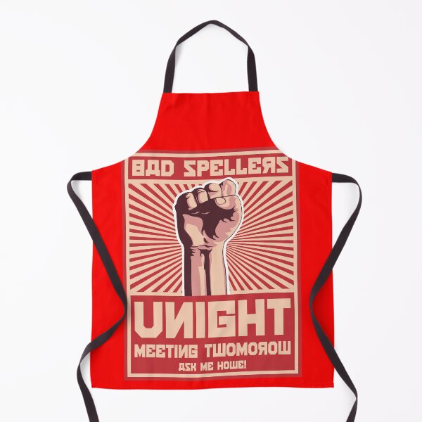 Item preview, Bad Spellers Unight Propaganda Poster designed and sold by Alema Art.