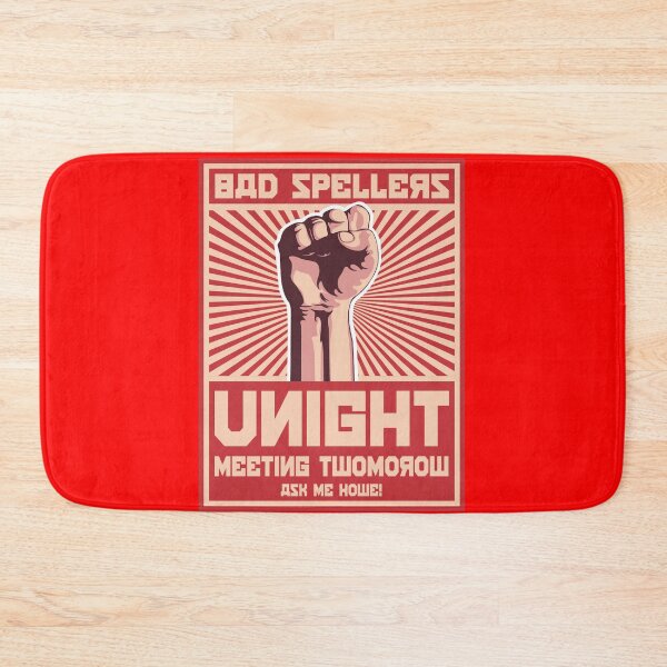 Item preview, Bad Spellers Unight Propaganda Poster designed and sold by Alema Art.