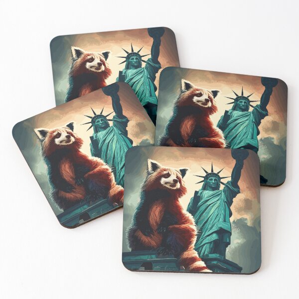 Item preview, Red panda in New York designed and sold by TomFrontierArt.