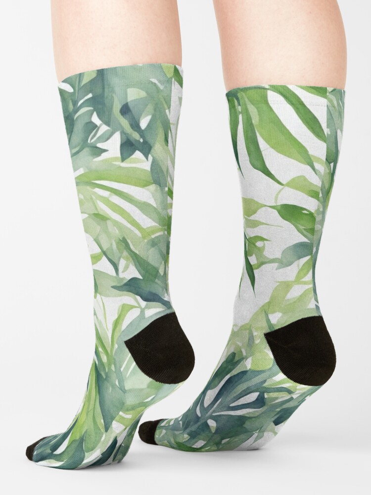 Discover Big tropical leaves | Socks