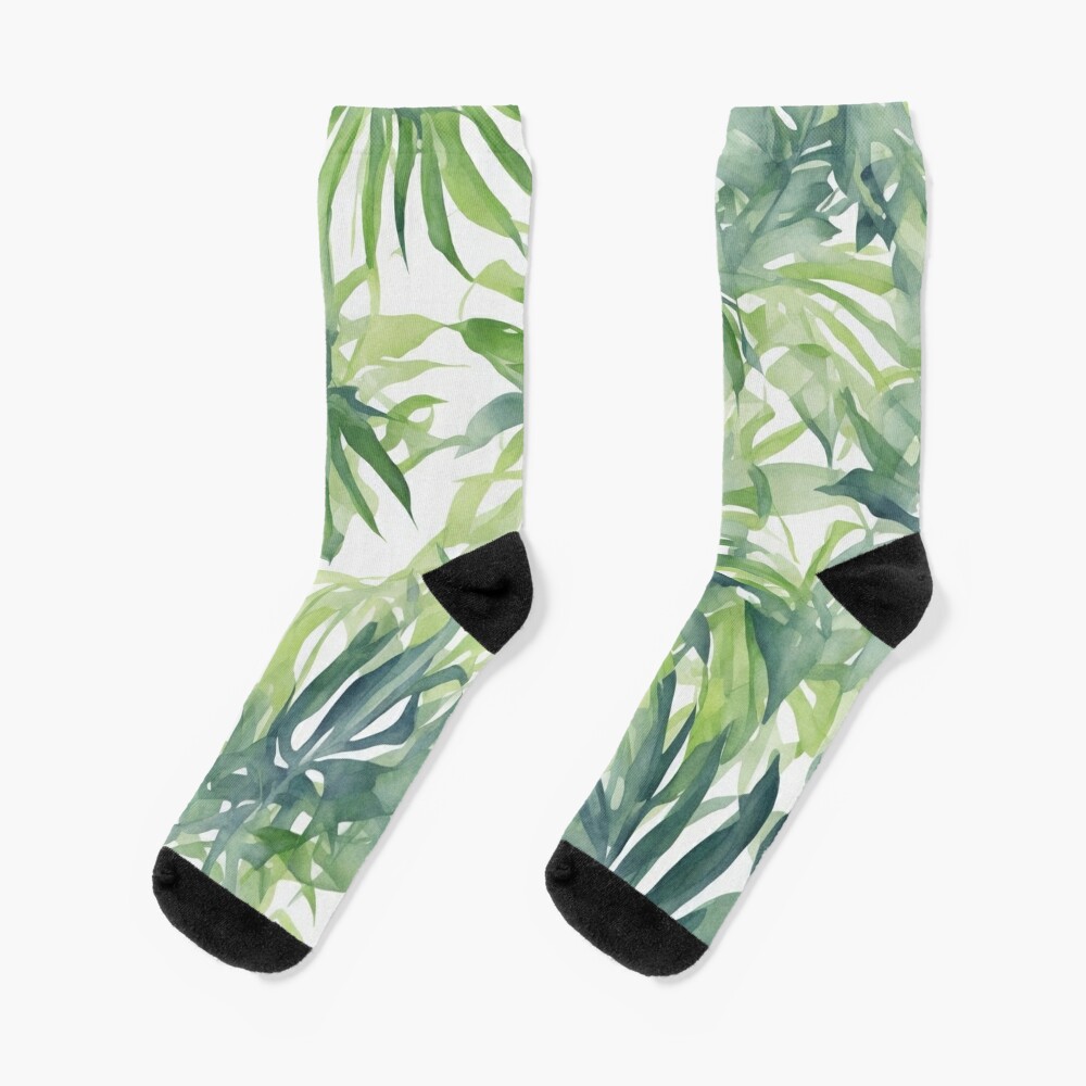 Discover Big tropical leaves | Socks