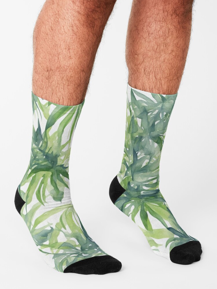 Disover Big tropical leaves | Socks