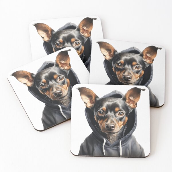 Item preview, Watercolor Miniature Pinscher in a Hoodie - Choose From 75+ Breeds - Perfect Gift for Dog Lovers and Owners designed and sold by IdeasCabin.
