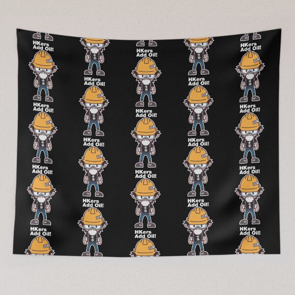 Item preview, HKers Add Oil! (Boy on black background) designed and sold by emerson-hood.