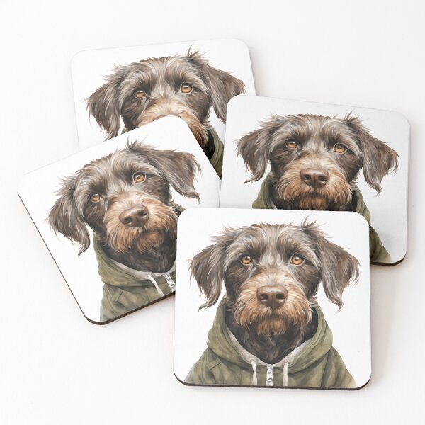 Item preview, Watercolor Wirehaired Pointing Griffon in a Hoodie - Choose From 75+ Breeds - Perfect Gift for Dog Lovers and Owners designed and sold by IdeasCabin.