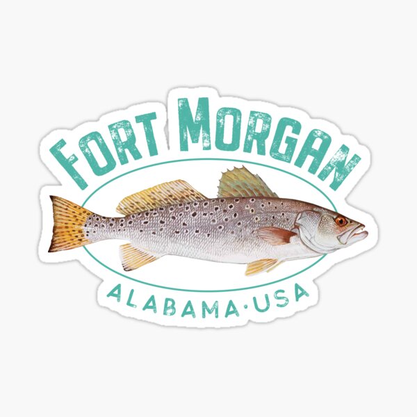 Item preview, Fort Morgan Alabama Sea Trout Design designed and sold by Futurebeachbum.