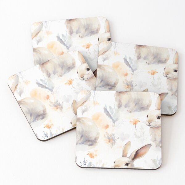 Item preview, Drawing of Cute Rabbit, Forest, Animal, Pet, Wildlife, Seamless,Pattern, Cute, Sealife, Sand designed and sold by puppynpaw.