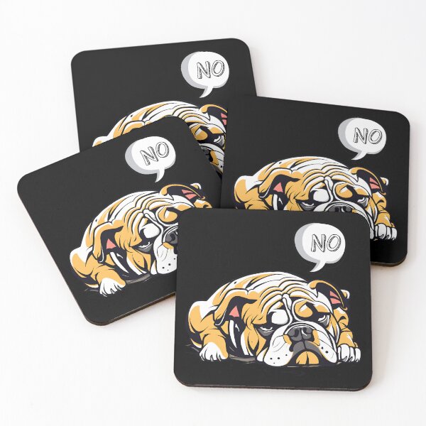 Item preview, The Lazy English Bulldog Said NO designed and sold by Studio-Pixel.