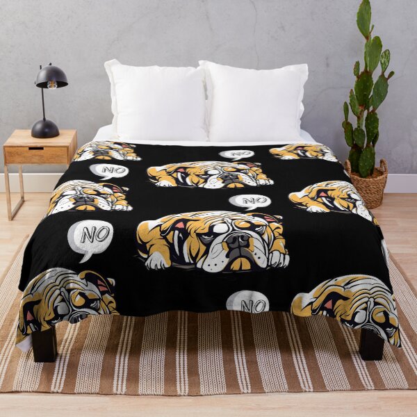 Item preview, The Lazy English Bulldog Said NO designed and sold by Studio-Pixel.