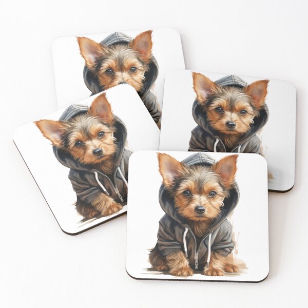 Item preview, Watercolor Yorkshire Terrier in a Hoodie - Choose From 75+ Breeds - Perfect Gift for Dog Lovers and Owners designed and sold by IdeasCabin.