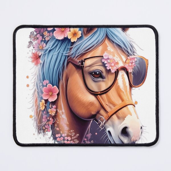 Item preview, Horse wearing Glasses designed and sold by Lia's AI Art.