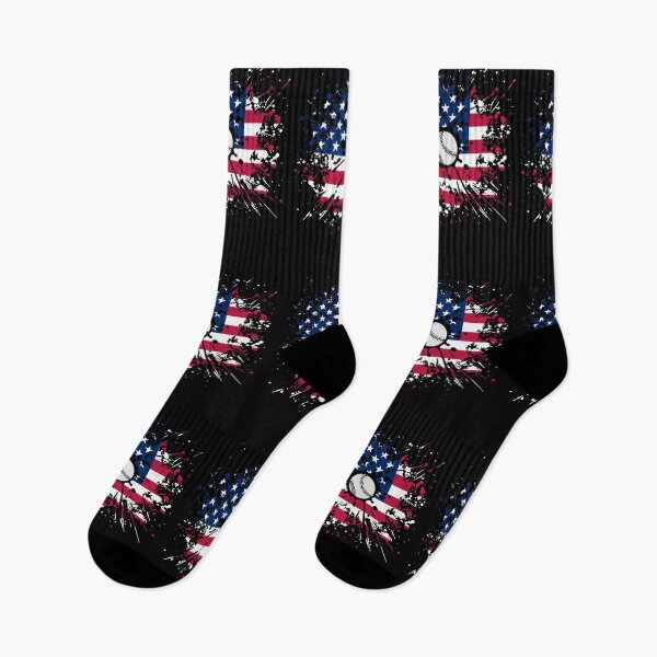 Item preview, Baseball splash with America flag designed and sold by ChrisFeil.