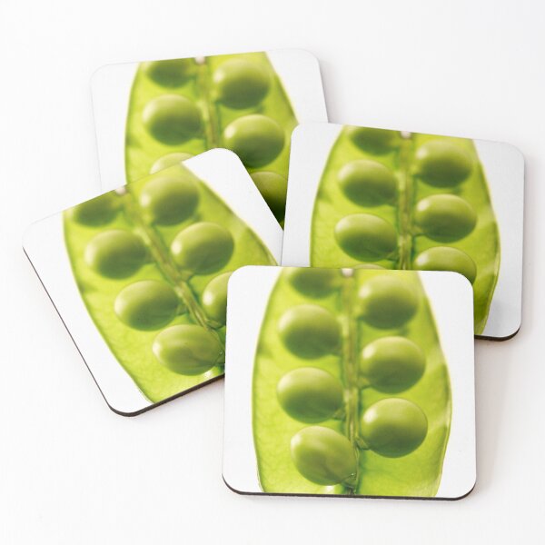 Item preview, Peas in an open pod white background designed and sold by bailey-cooper.