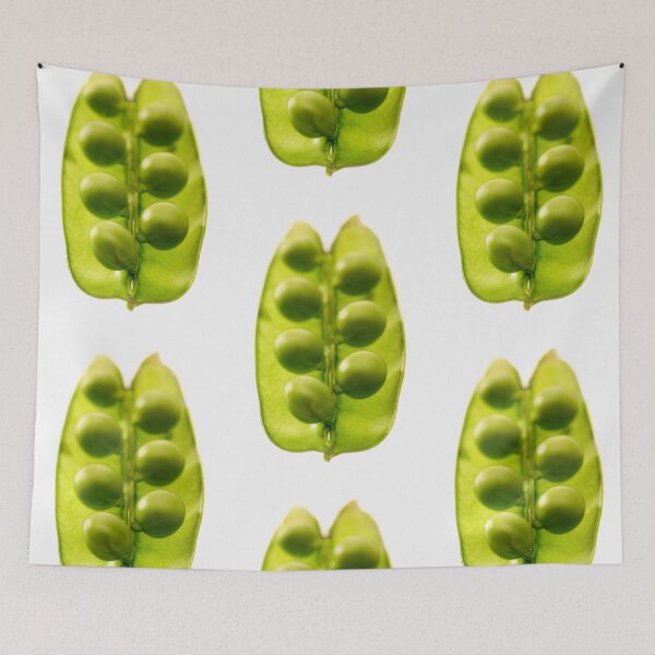 Item preview, Peas in an open pod white background designed and sold by bailey-cooper.