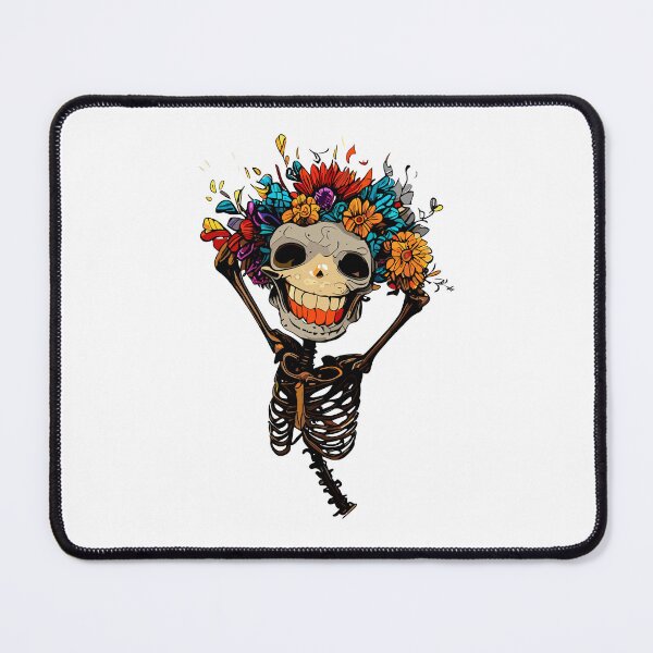 Item preview, Funny floral skeleton designed and sold by TomFrontierArt.