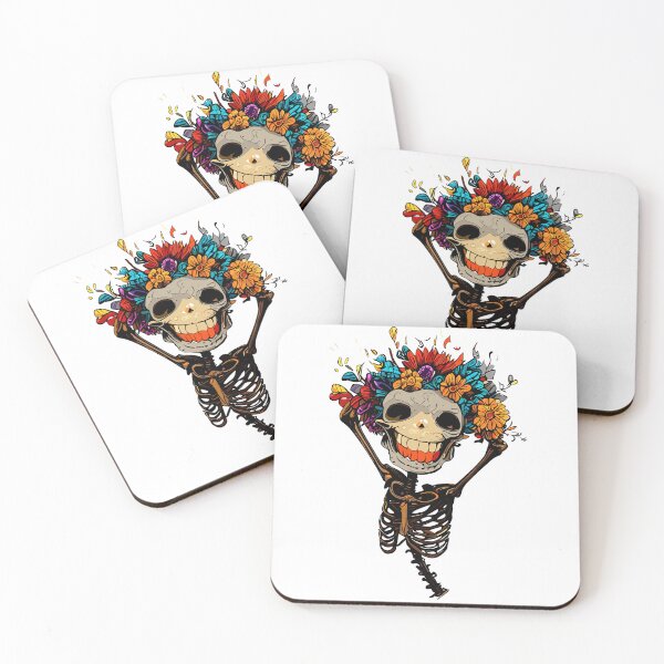 Item preview, Funny floral skeleton designed and sold by TomFrontierArt.