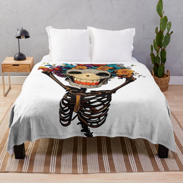Item preview, Funny floral skeleton designed and sold by TomFrontierArt.