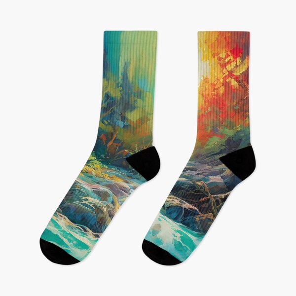 Item preview, River at sunset 1 designed and sold by Red Witch Art.