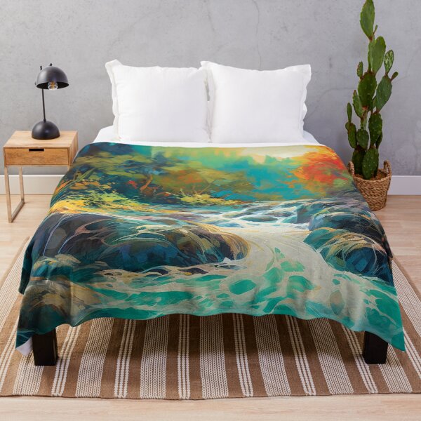 Item preview, River at sunset 1 designed and sold by Red Witch Art.