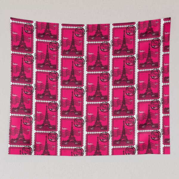 Item preview, Paris Postage Stamp - Pink designed and sold by Travelers of the World.