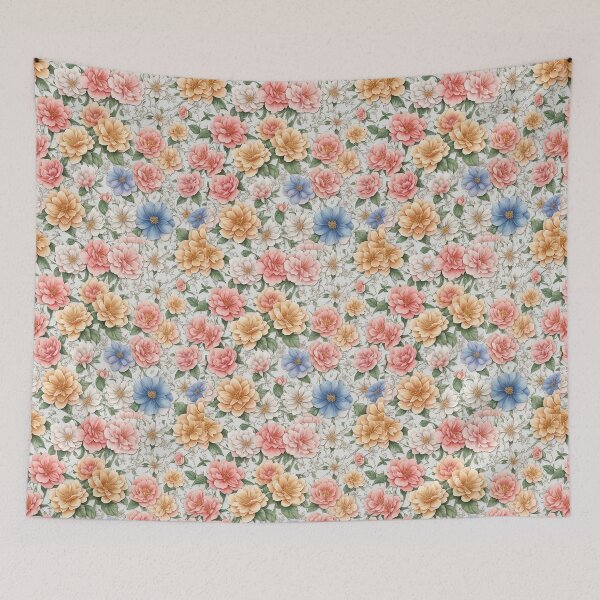 Artikelvorschau, Blumen Aquarell nahtlose Muster. entworfen und verkauft von CCT-Design.
