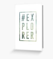 Hashtag Explorer Greeting Card