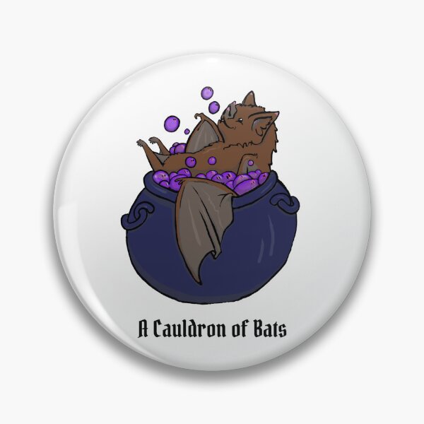 Item preview, A cauldron of Bats designed and sold by fourdirtypaws.