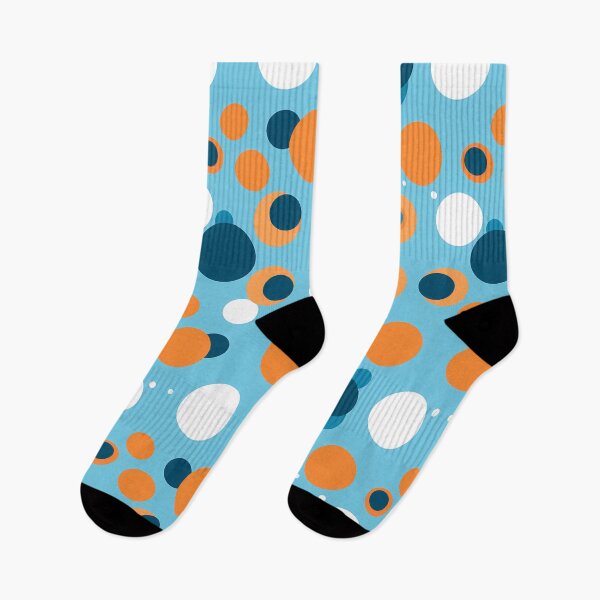 Item preview, Chromatic Harmony: Pattern of Orange, White, and Dark Blue Circles on Celestial Background designed and sold by SweetMagicDream.
