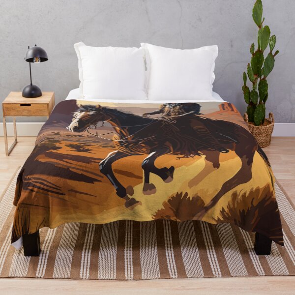Item preview, Desert Drifter - Rugged Cowboy Riding Across the Horizon designed and sold by urbsrepublic.