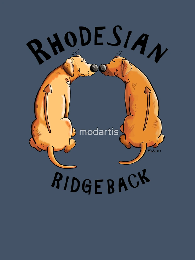 Thumbnail 7 of 7, Oversized T-Shirt, Two funny Rhodesian Ridgeback Dogs designed and sold by modartis.