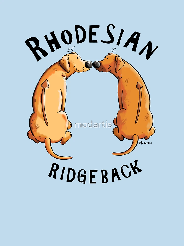 Thumbnail 7 of 7, Essential T-Shirt, Two funny Rhodesian Ridgeback Dogs designed and sold by modartis.