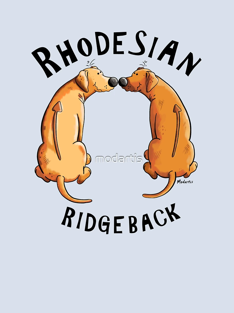 Thumbnail 4 of 4, Boxy T-Shirt, Two funny Rhodesian Ridgeback Dogs designed and sold by modartis.