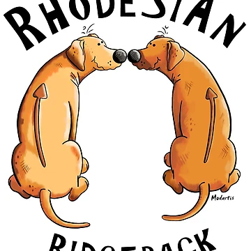 Artwork thumbnail, Two funny Rhodesian Ridgeback Dogs by modartis